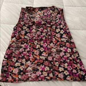 Floral Sleeveless Women's Top